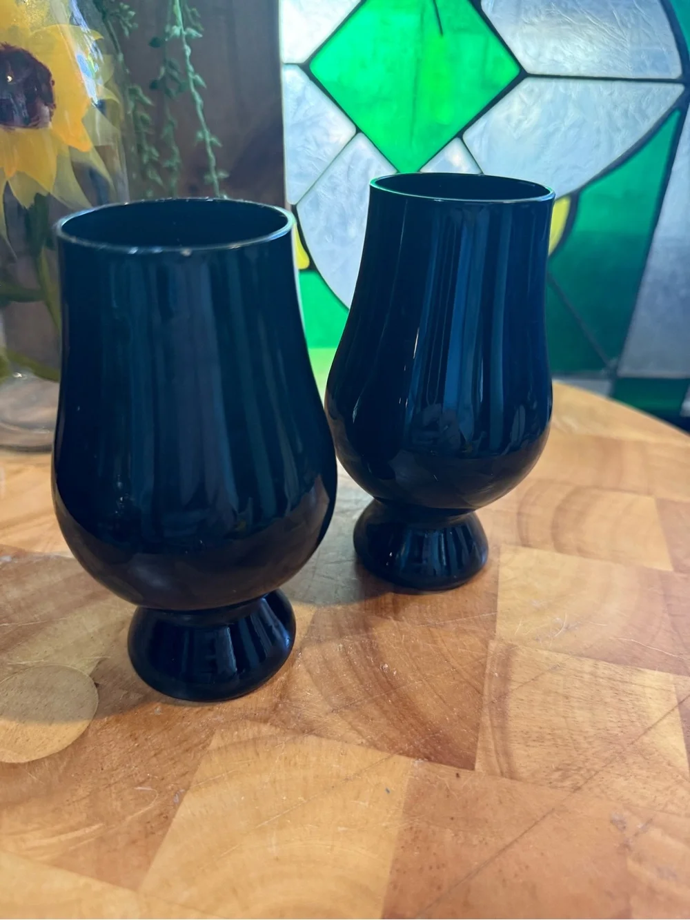 Pair of Signed Glencairn Black Blind-Tasting Whisky Glasses